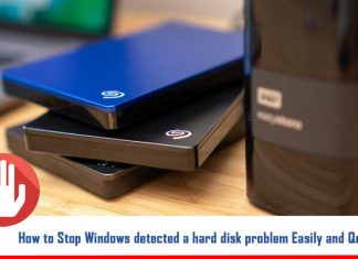 How to Stop Windows Detected a Hard Disk Problem