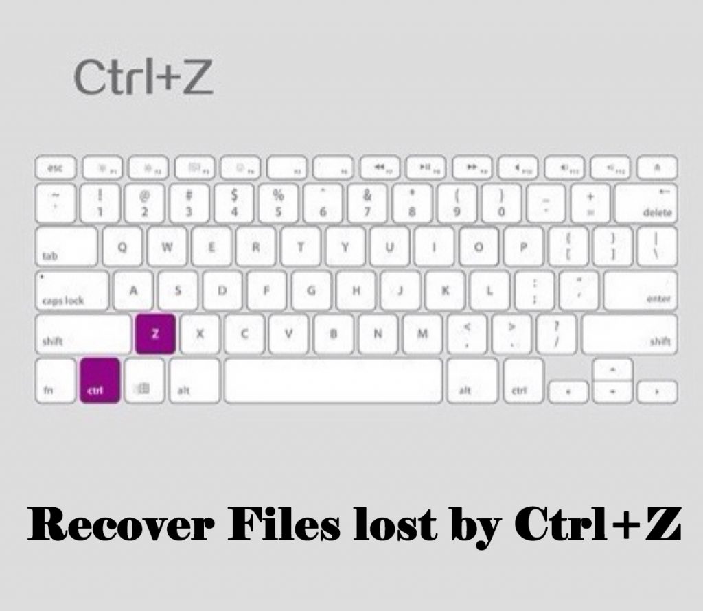 Recover Files lost by Ctrl+Z