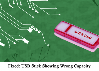 Fixed: USB Stick Showing Wrong Capacity / Less Space than Actual Pen Drive showing less space than actual