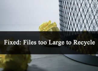 How to Recover Deleted Files too large for Recycle Bin? Files too large to Recycle