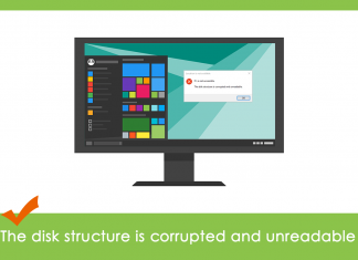 4 Ways to Fix “The disk structure is corrupted and unreadable” The disk structure is corrupted and unreadable_featured