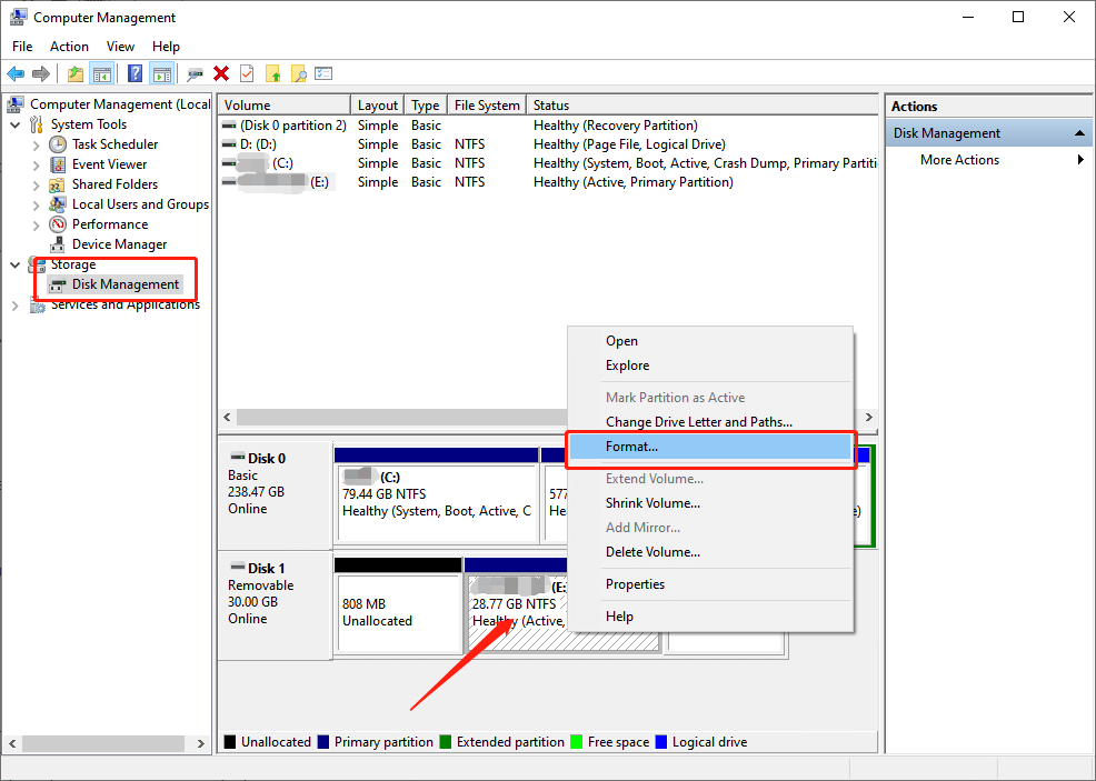 Format USB