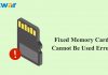 4 Practical Solutions to Fix “Memory Card Cannot Be Used’ Error memory card cannot be used error image